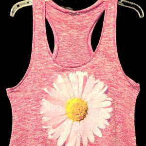 Lightweight Knit Racerback Daisey Crop Top Size L